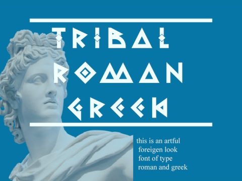 Tribal Romangreek - Decorative Font
