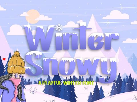 Winter Snowy - Decorative Font