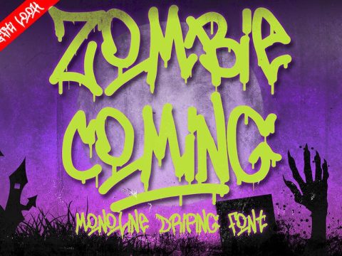 Zombie Coming - Horror Font