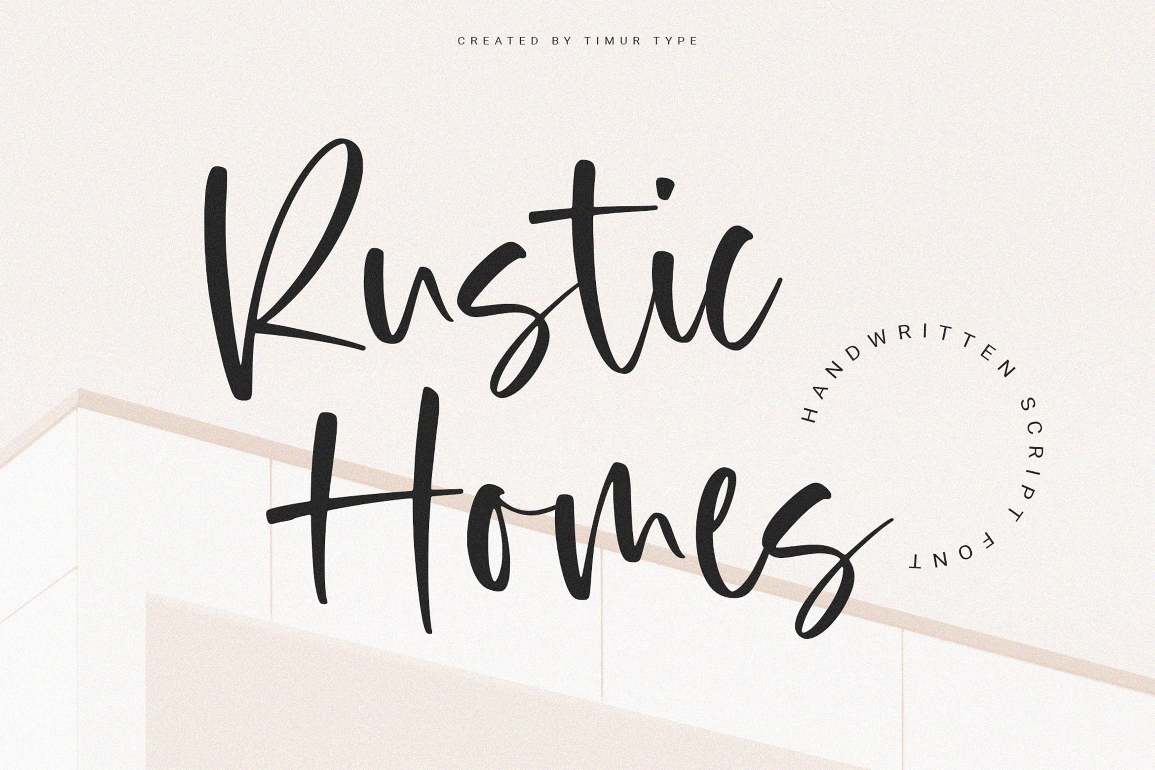 Rustic Homes Handwritten Script Font MRRSHKJ