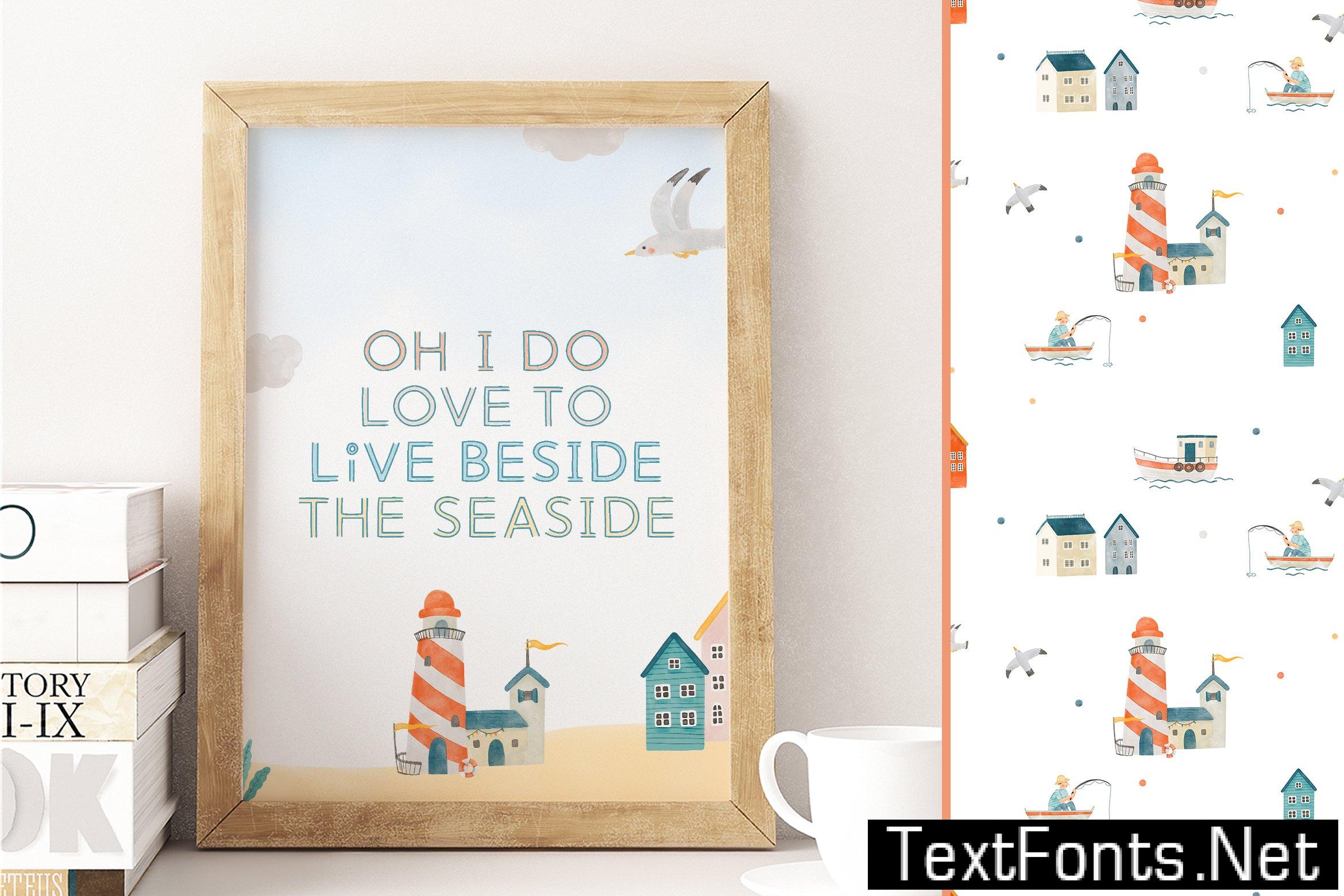 Seaside and Shore Font Duo