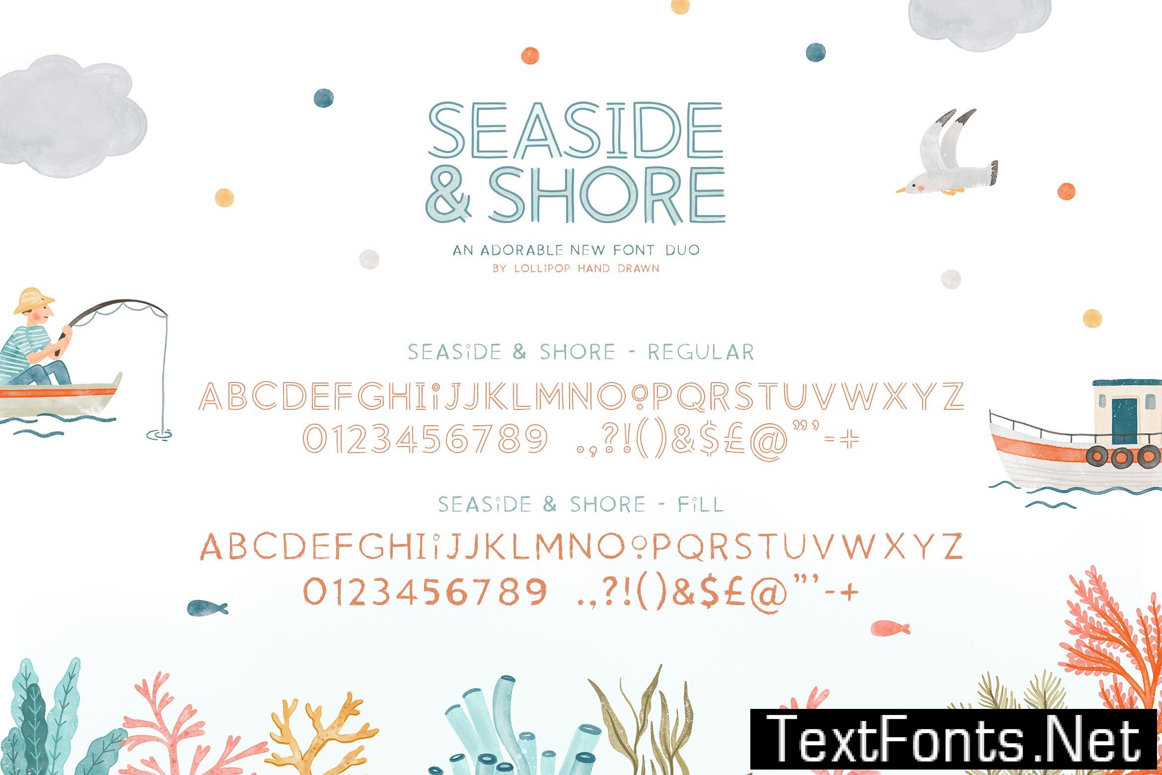 Seaside and Shore Font Duo