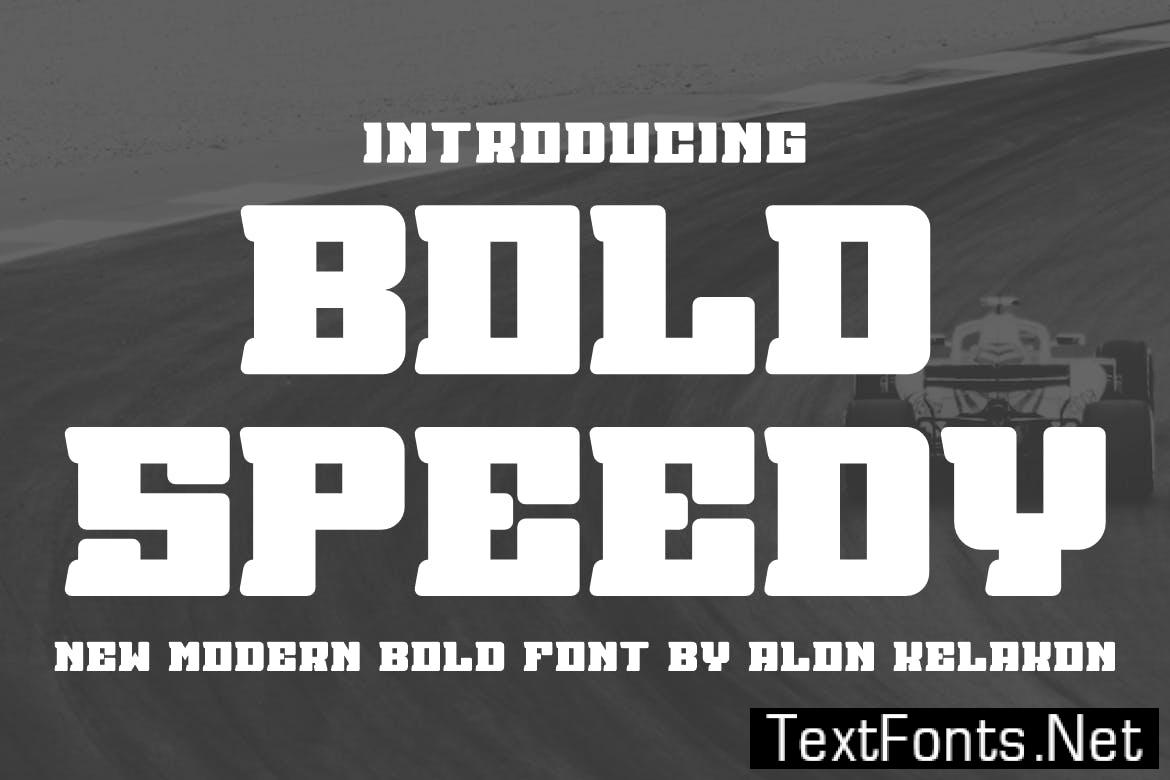 Bold Speedy Font 23VDYWP