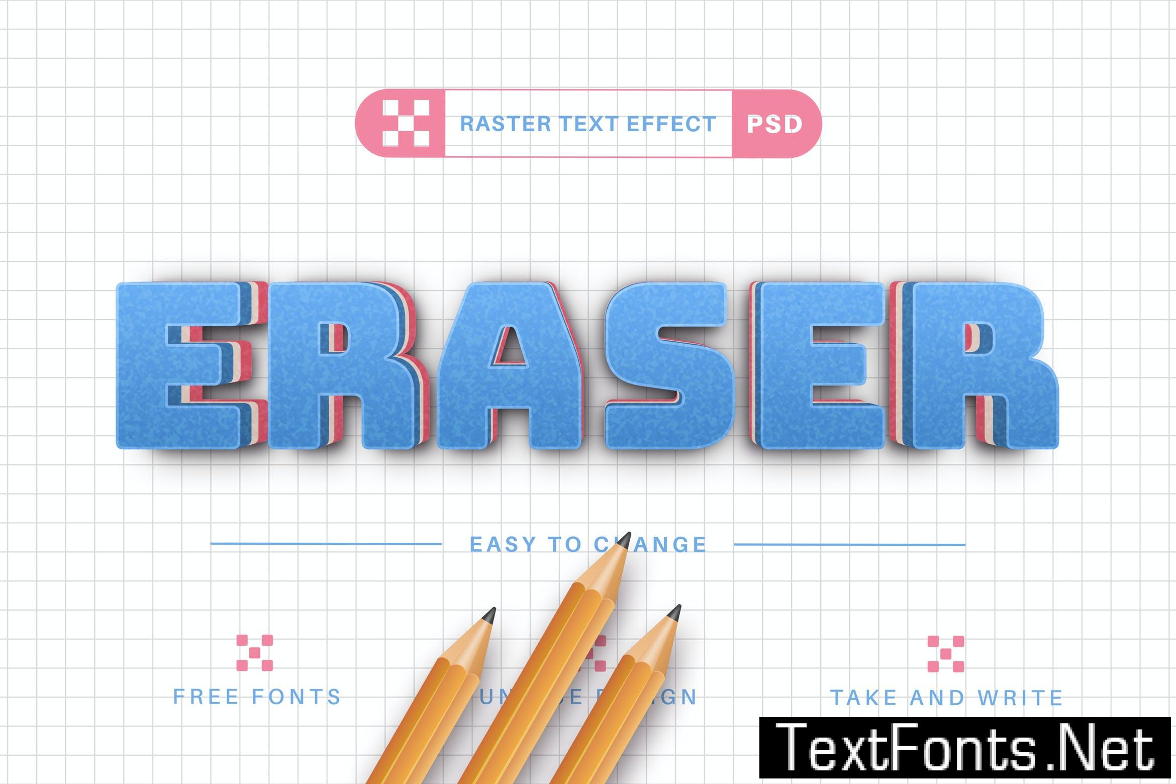 PSD Eraser - Editable Text Effect, Font Style YZDCK2E