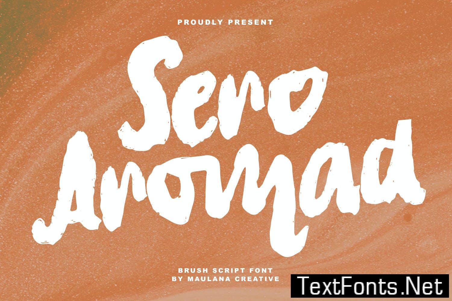 Sero Aromad Brush Script Font 5KP2UMM