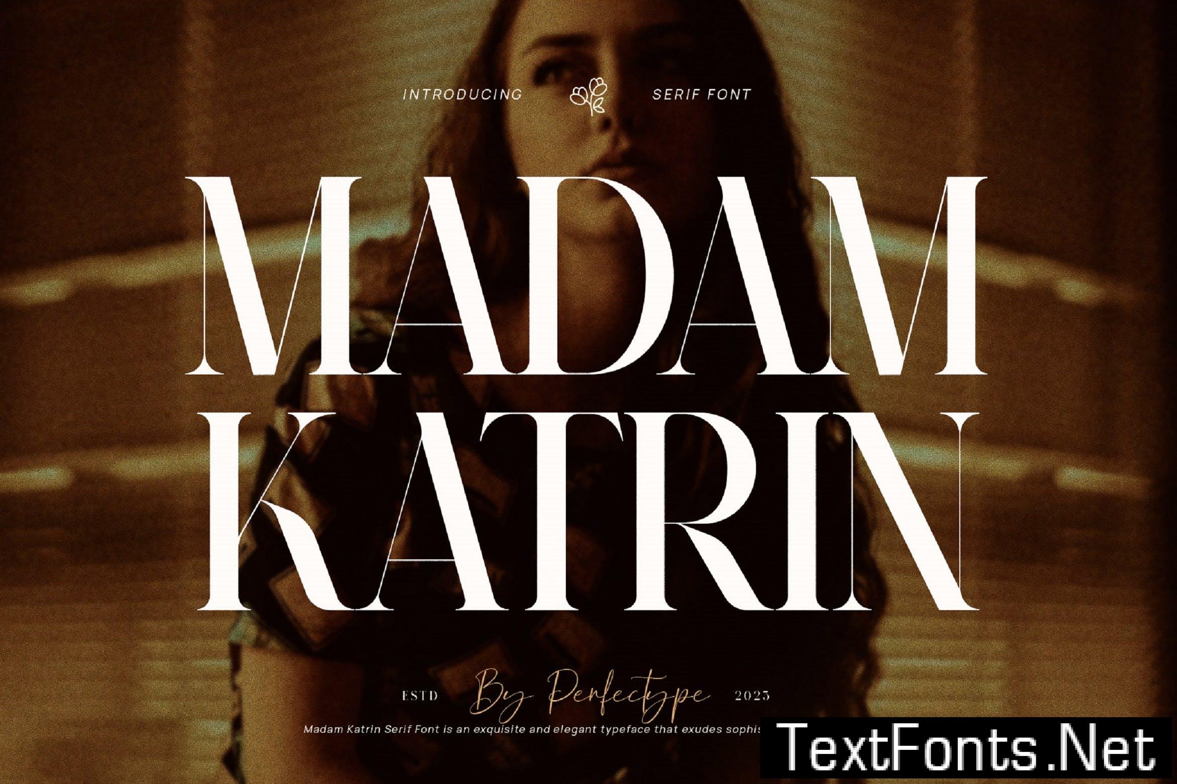 Madam Katrin Elegant Serif Font Typeface DZMWZ7P