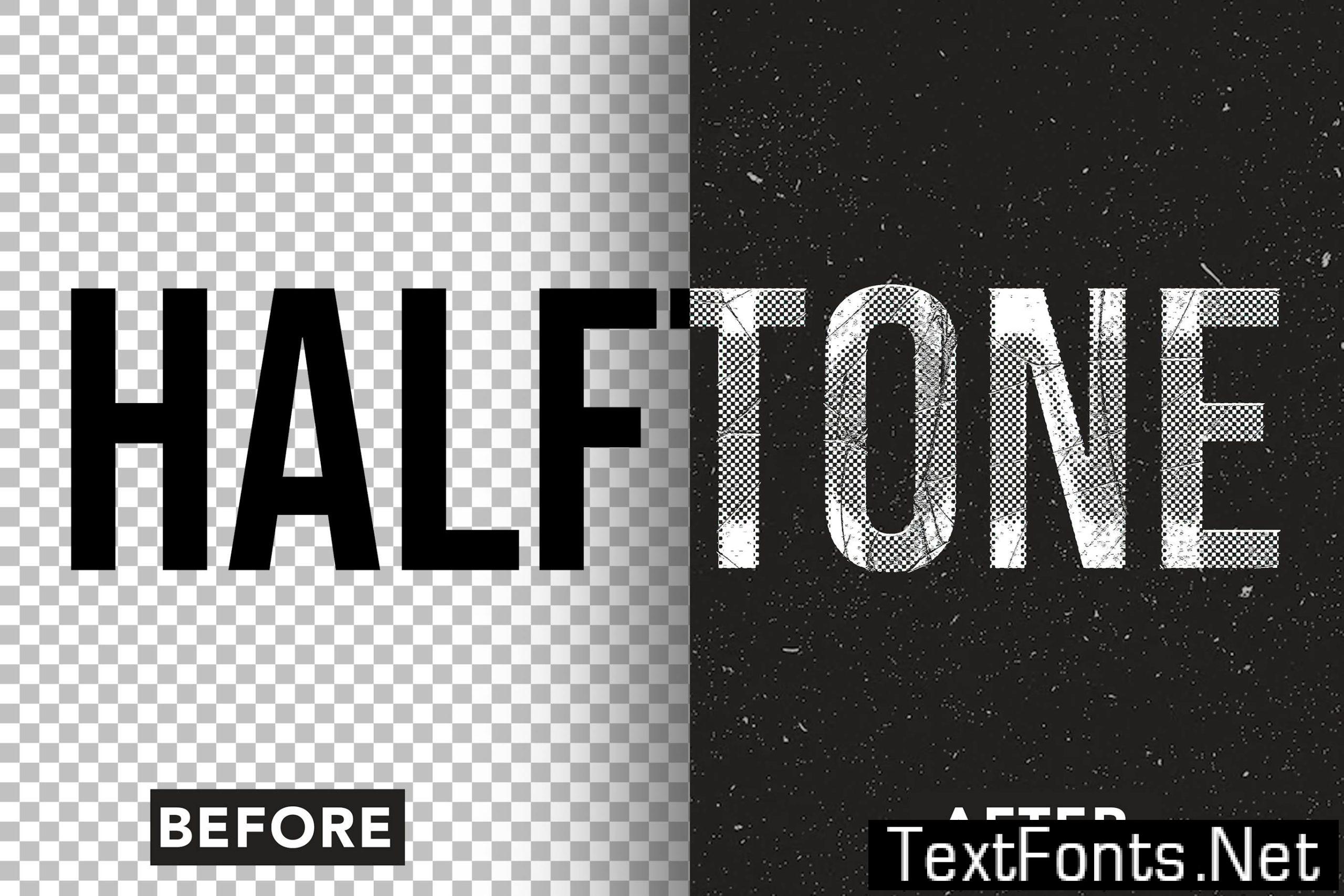 Halftone Text Effect K9GXAX6