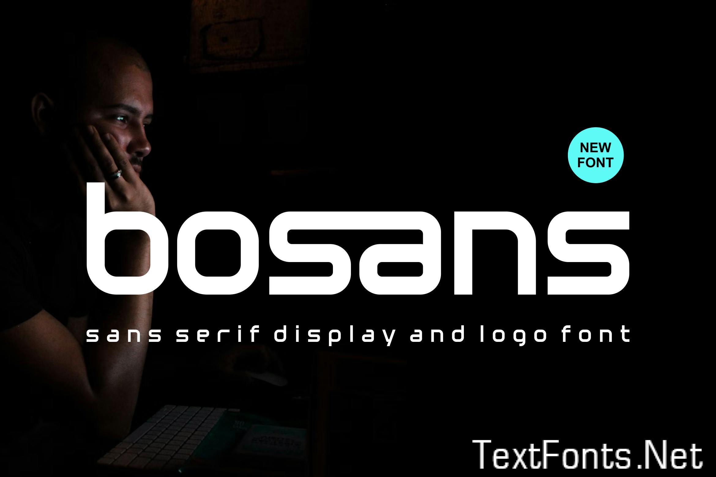 Bosans - Sans Serif Display And Logo Font B7xc935