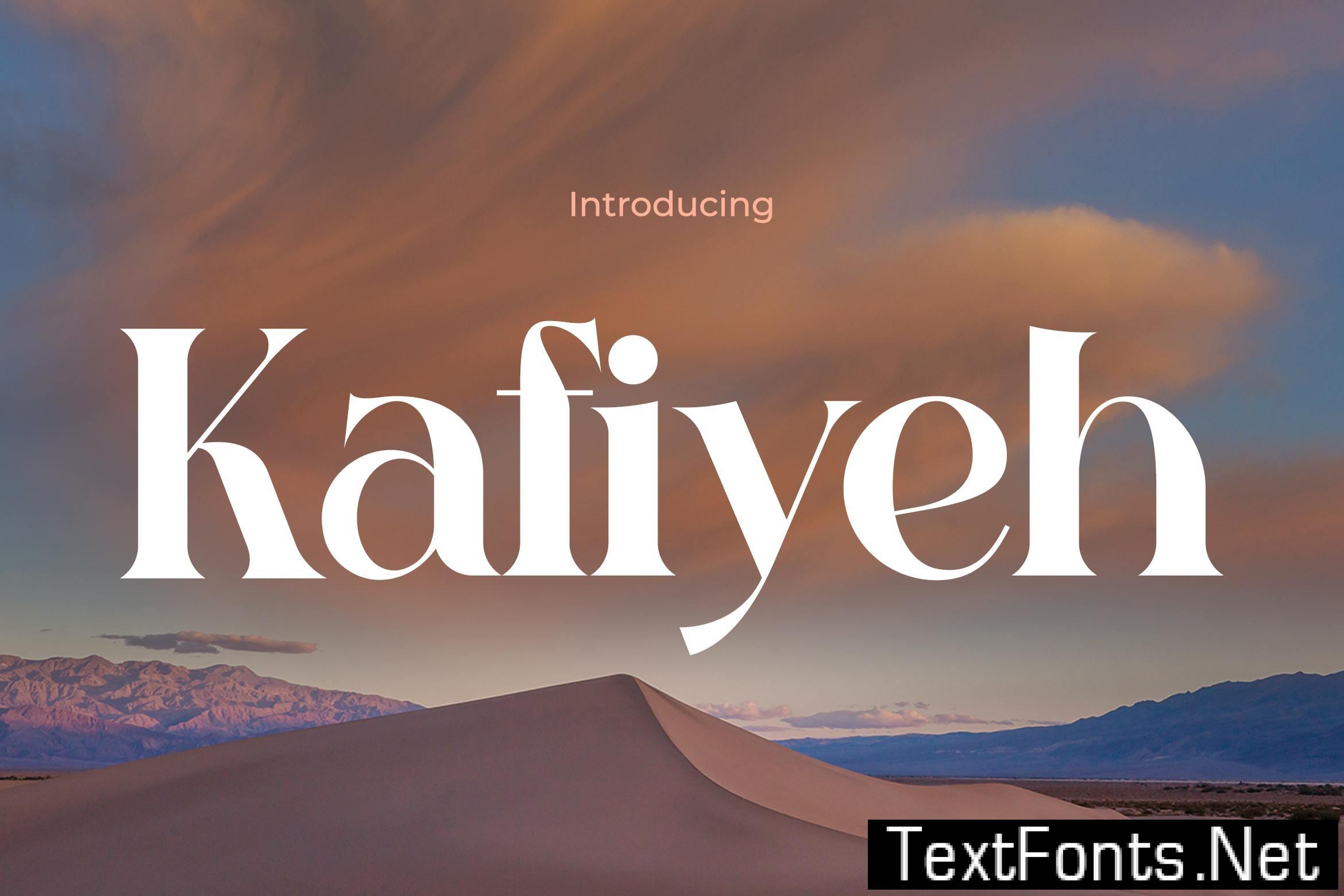 Kafiyeh - Elegance Modern Retro Font 4abrclw