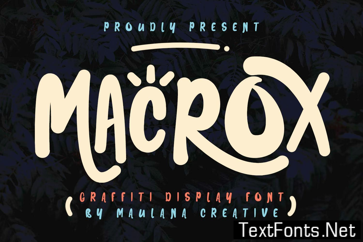 Macrox Graffiti Display Font Gk8tch8