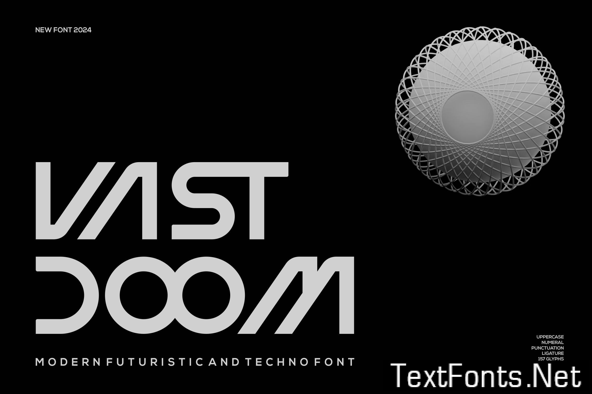 Vast Doom - Modern Futuristic And Techno Font D7teu6f