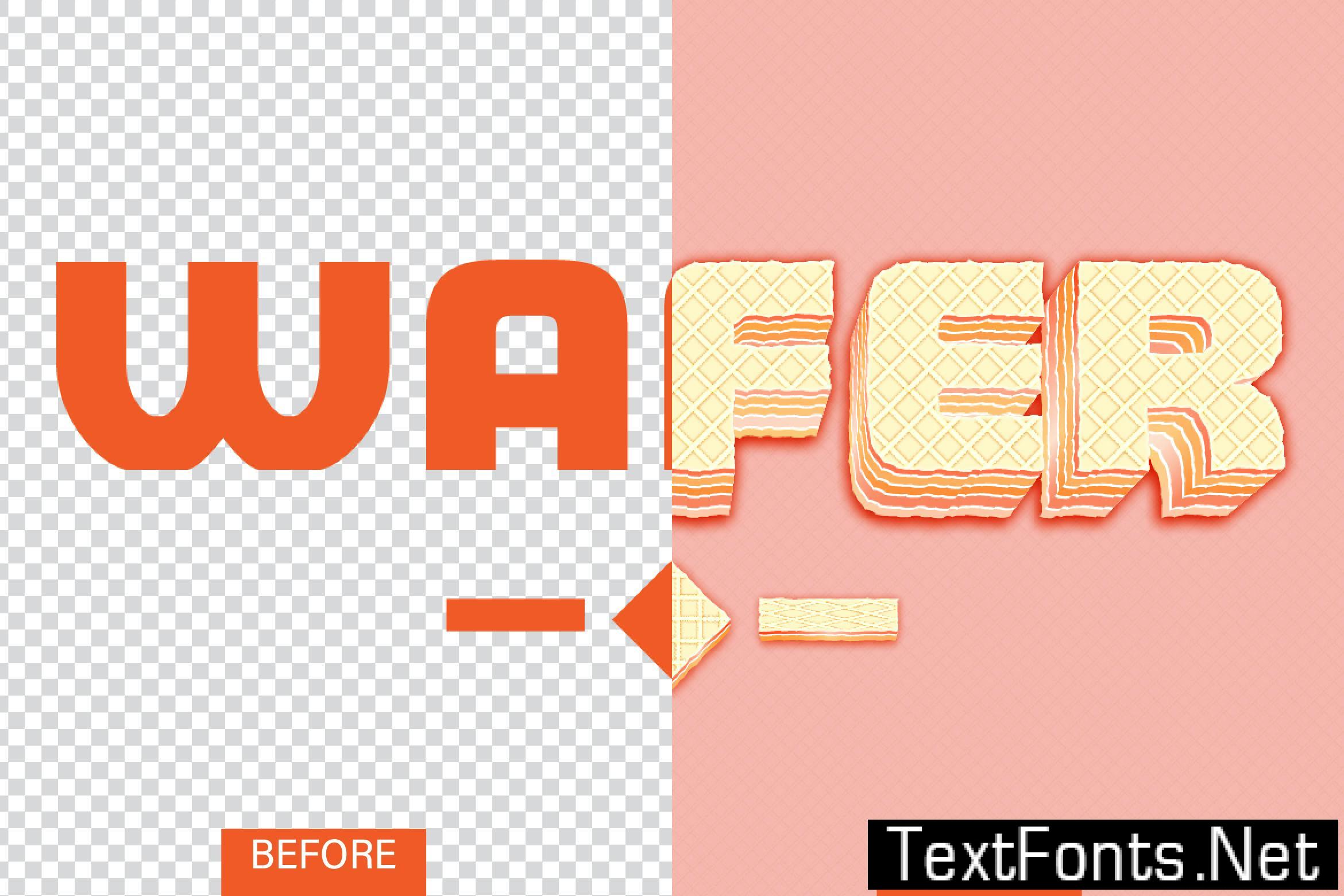 Wafer Cake Text Effect EJPRKGR