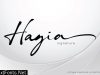 Hagia Signature Font