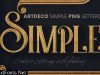 Artdeco Simple - 3D Lettering